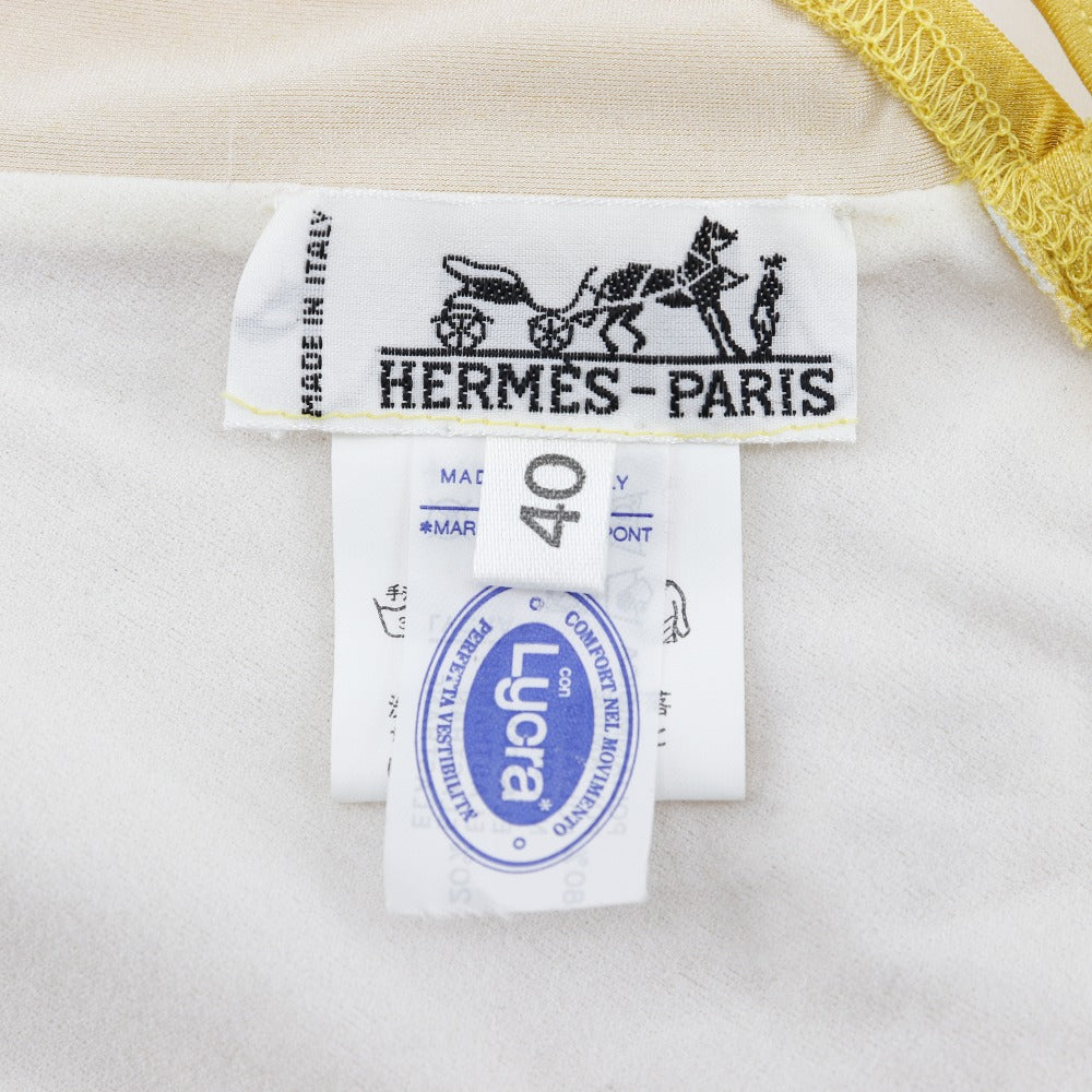 Hermes Nylon Polyurethane Swimsuit Gold