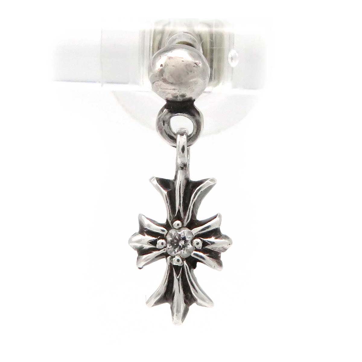 Chrome Hearts  Hanging Cross Earring Metal Earrings in Good condition