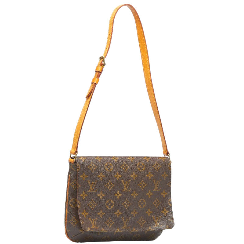 Louis Vuitton LV Shoulder Bag Musette Brown/Fuchsia Monogram