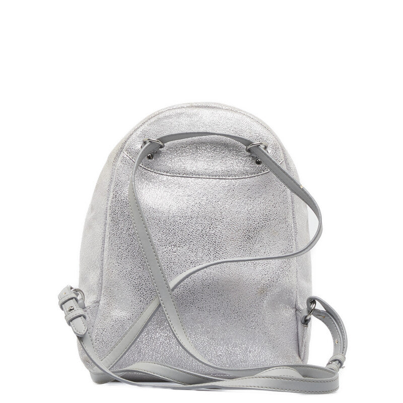 Stella McCartney Falabella 2WAY Backpack Silver Polyester in Very Good Condition