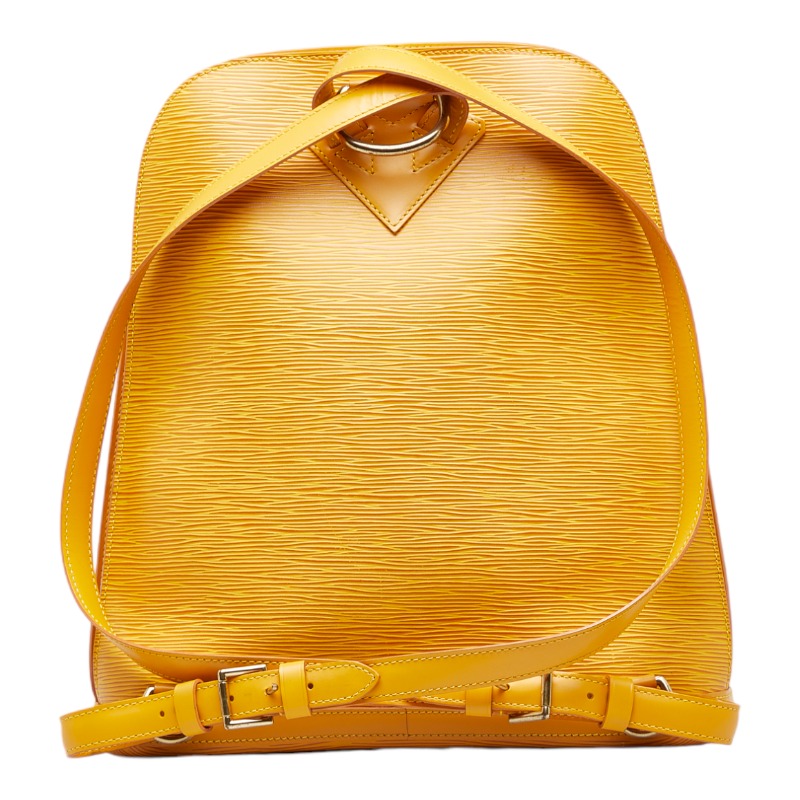 Louis Vuitton Gobelins Yellow Leather Backpack Bag (Pre-Owned)