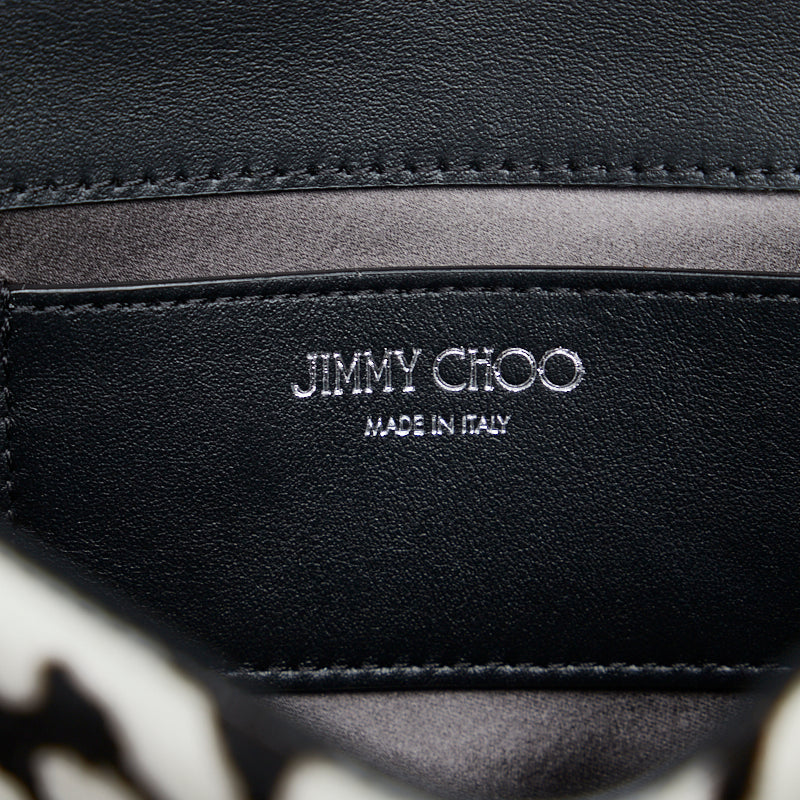 Jimmy Choo Leopard Chain Shoulder Bag Leather