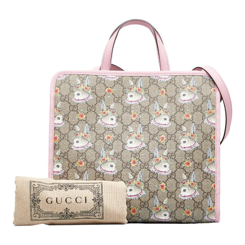 Gucci GG Supreme Rabbit Yuko Higuchi 2WAY Handbag Shoulder Bag in Great Condition