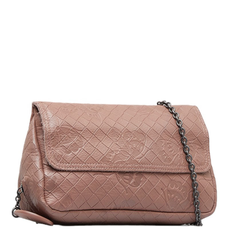 Intrecciomirage Butterfly Leather Chain Crossbody Bag
