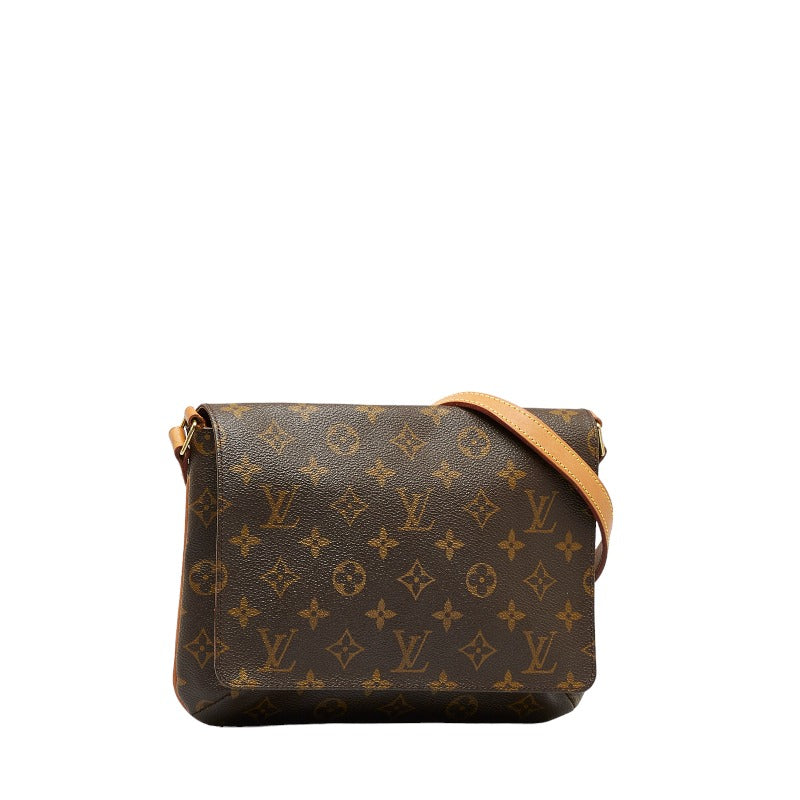 Louis Vuitton Shoulder Bag Monogram Musette Tango M51388 Brown Women's Canvas