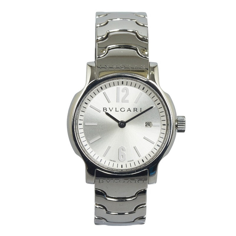 Bvlgari Solo Tempo Quartz Watch ST29S Stainless Steel in Very Good Condition