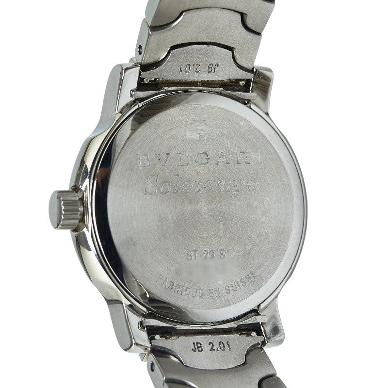 Bvlgari Solo Tempo Quartz Watch ST29S Stainless Steel in Very Good Condition