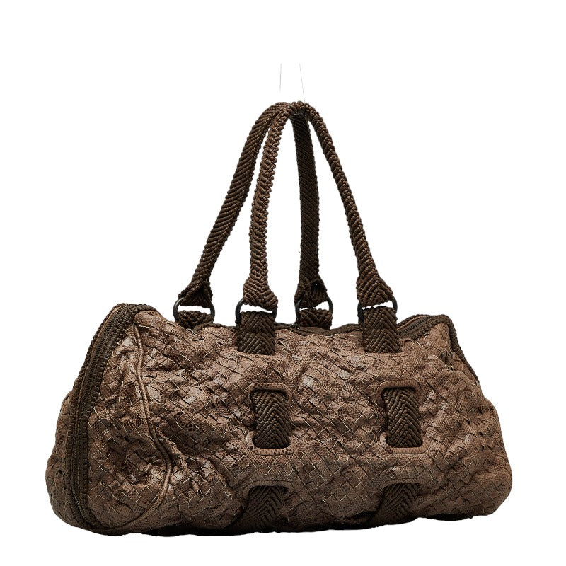 Intrecciato Leather Handbag 204793