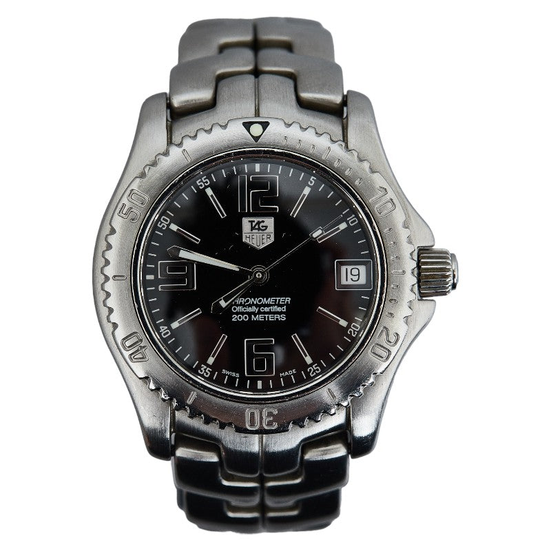 TAG Heuer Link Date WT5210 Men's Stainless Steel Automatic Watch with Black Dial (Pre-owned) WT5210