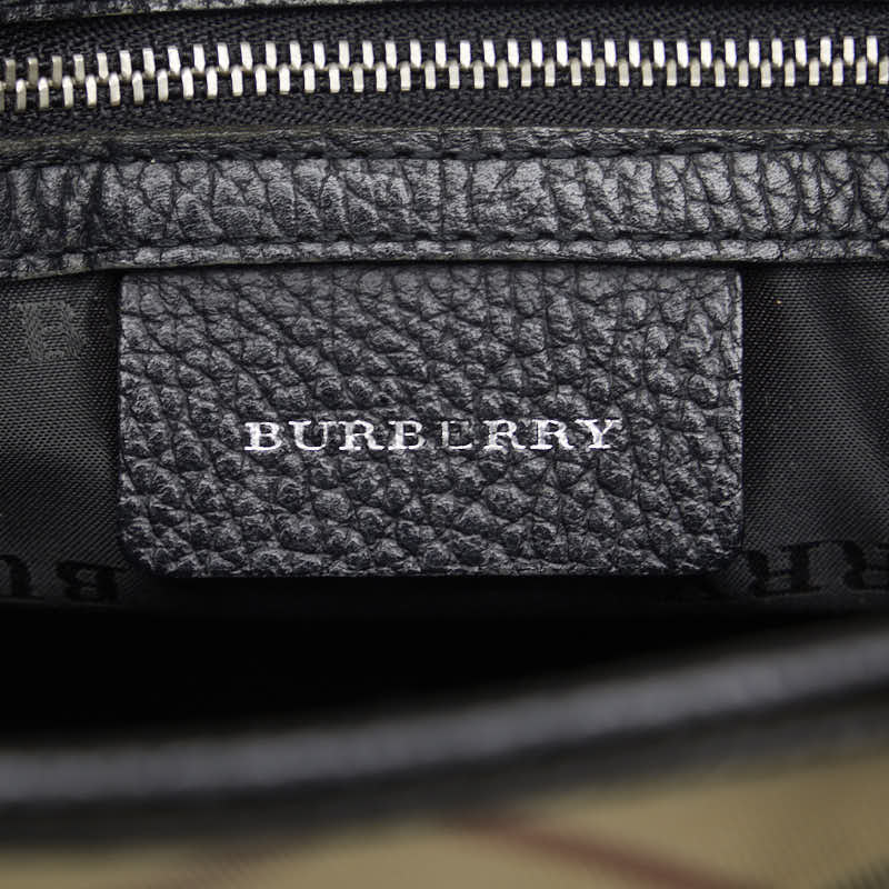 Burberry Nova Check Canvas Leather Tote Bag in Very Good Condition