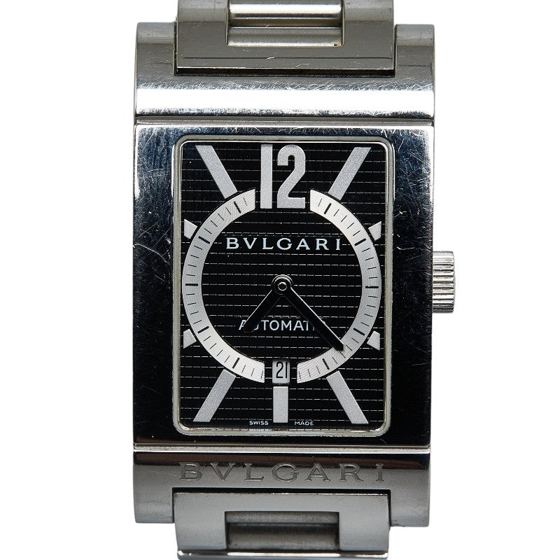 Bvlgari Rettangolo Automatic Watch RT45S Stainless Steel in Very Good Condition