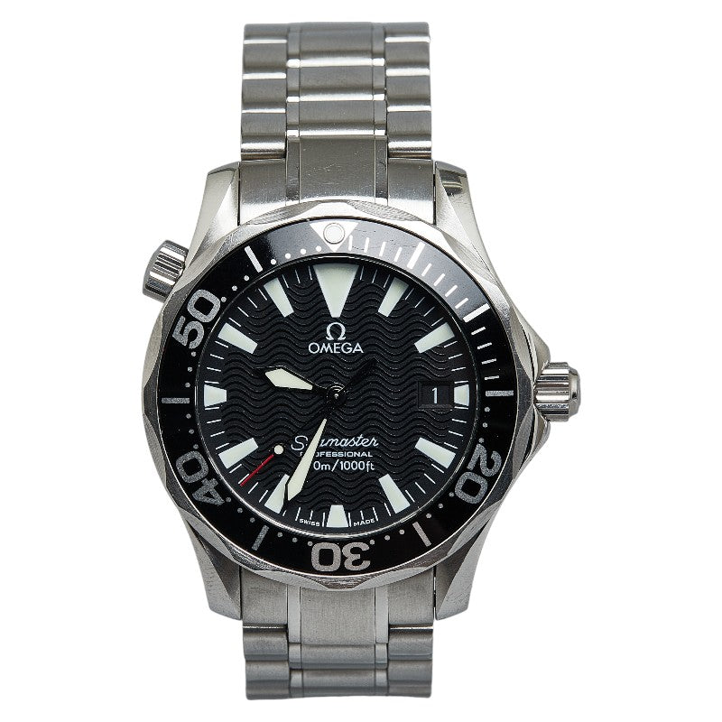 Omega Seamaster Professional 2262.50 Automatic Men's Watch Silver Stainless Steel with Black Dial 2262.50 AT