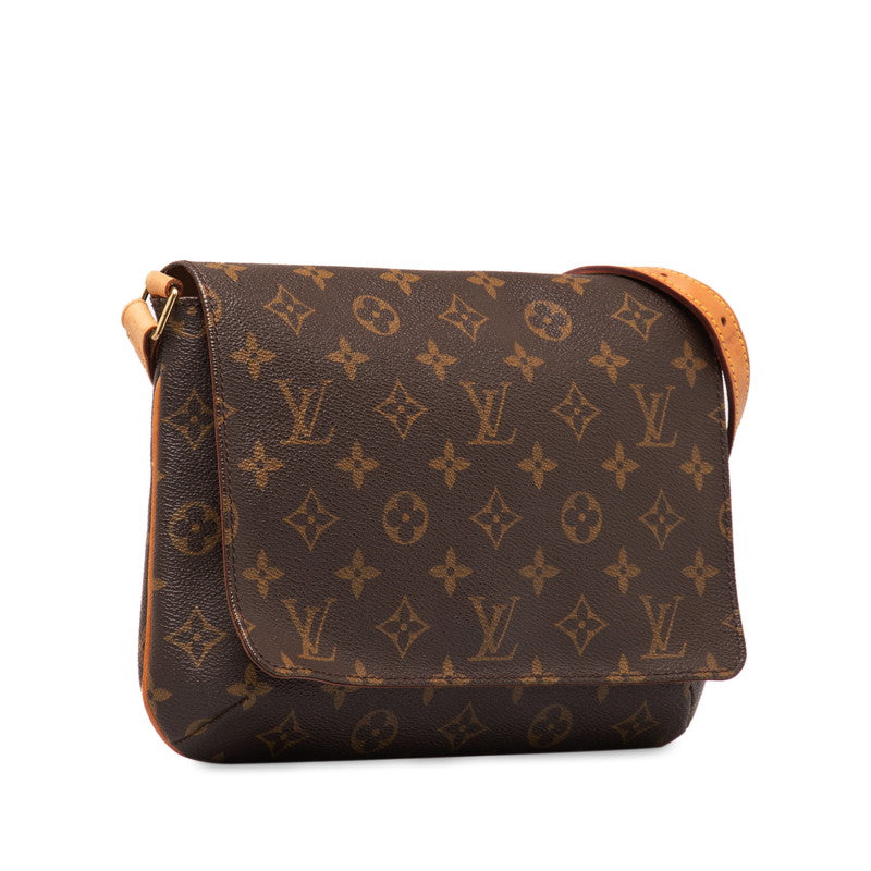 Louis Vuitton Monogram Musette Tango Short Shoulder Bag M51257 Brown PVC Leather