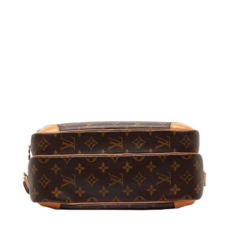 Louis Vuitton Monogram Nile Shoulder Bag M45244 Brown PVC Leather