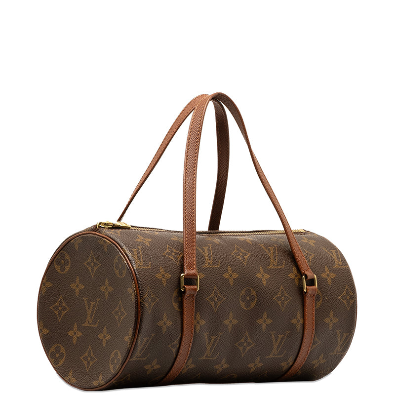 Louis Vuitton Monogram Papillon 26 Shoulder Bag M51386 Brown PVC Leather