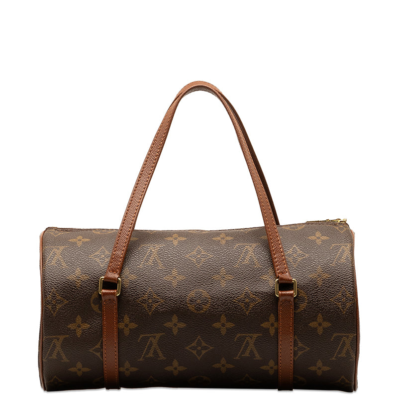 Louis Vuitton Monogram Papillon 26 Shoulder Bag M51386 Brown PVC Leather