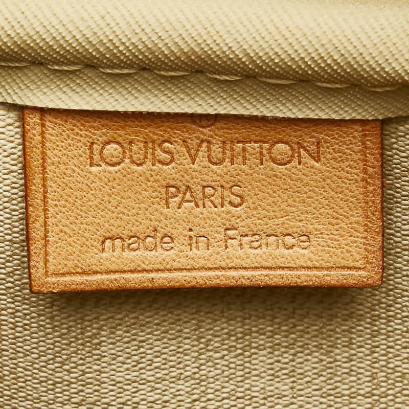 Louis Vuitton Monogram Deauville Handbag M47270 Brown PVC Leather in Very Good Condition