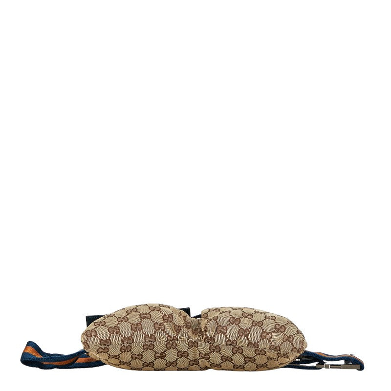 Gucci Canvas Leather Waist Bag 28566