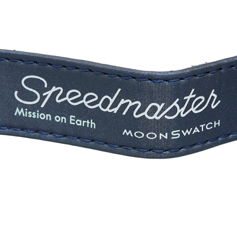 Swatch Speedmaster Moonwatch Mission on Earth Quartz Watch S033G100