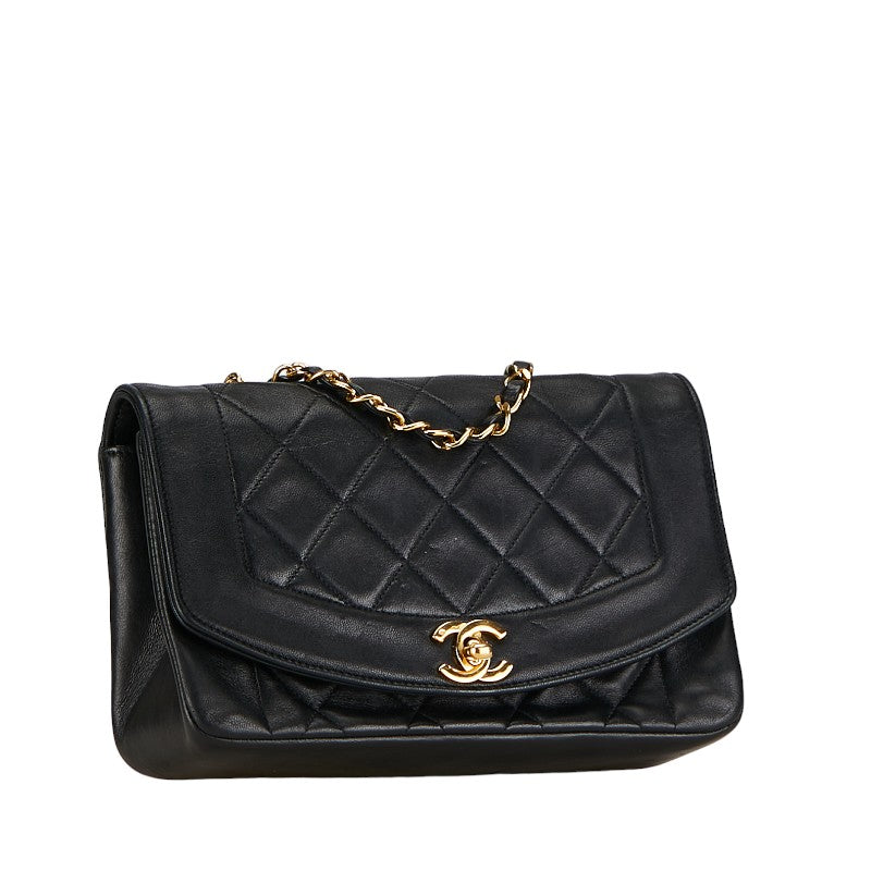 Chanel Diana Flap Crossbody Bag Leather Shoulder Bag in Good condition