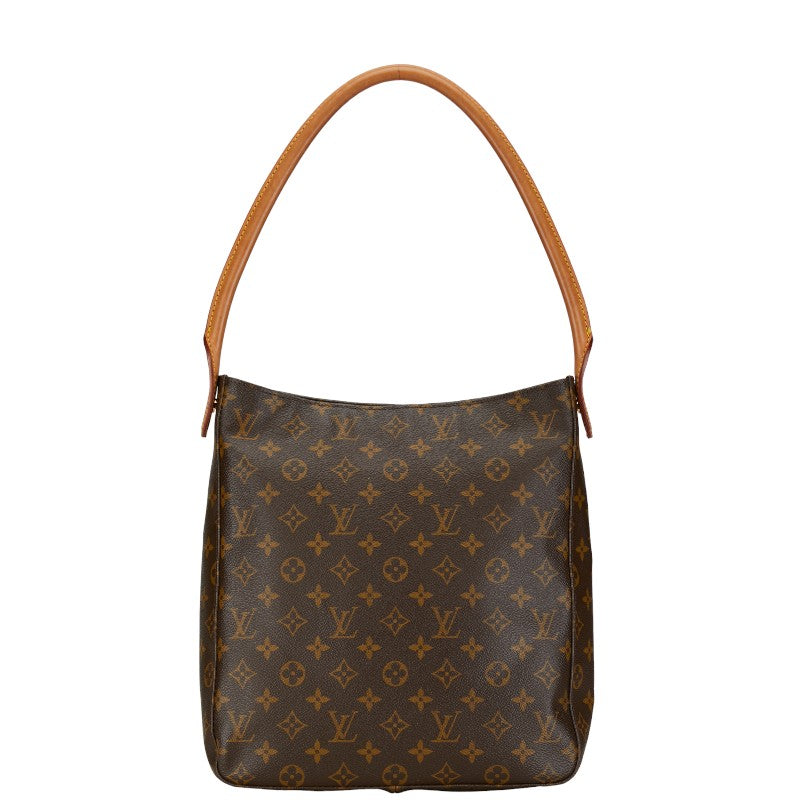 Louis Vuitton Monogram Looping GM Shoulder Bag M51145 Brown PVC Leather in Very Good Condition