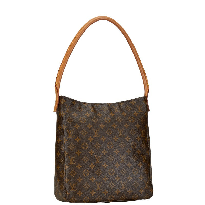 Louis Vuitton Monogram Looping GM Shoulder Bag M51145 Brown PVC Leather in Very Good Condition