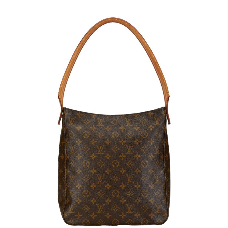 Louis Vuitton Monogram Looping GM Shoulder Bag M51145 Brown PVC Leather in Very Good Condition