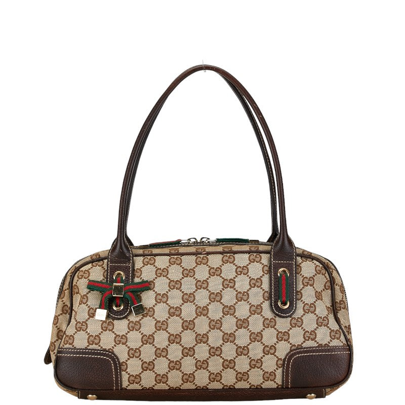 Gucci GG Canvas Princy Boston Bag  Canvas Handbag 161720.0 in Good condition