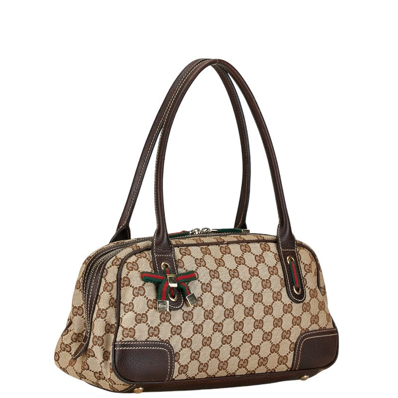 Gucci GG Canvas Princy Boston Bag  Canvas Handbag 161720.0 in Good condition