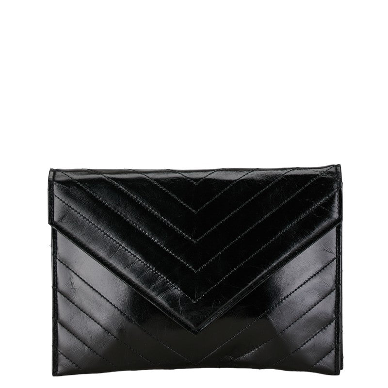 Yves Saint Laurent Quilted Leather Clutch Bag in Very Good Condition