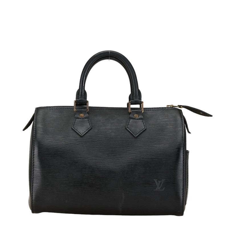 Louis Vuitton Epi Speedy 25 Handbag M43012 Black Leather