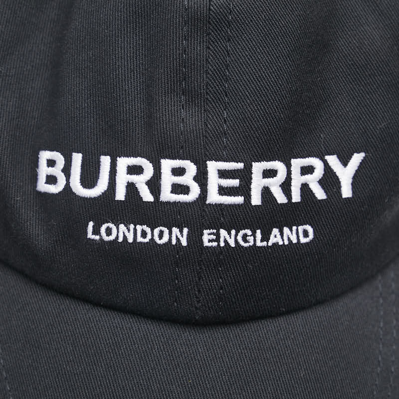 Burberry Nylon Logo Baseball Cap Black in Very Good Condition