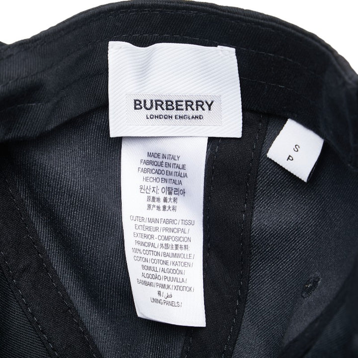 Burberry Nylon Logo Baseball Cap Black in Very Good Condition