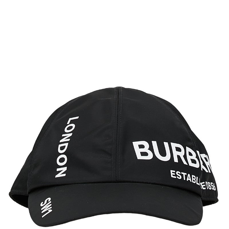 Burberry Nylon Logo Cap Black in Great Condition