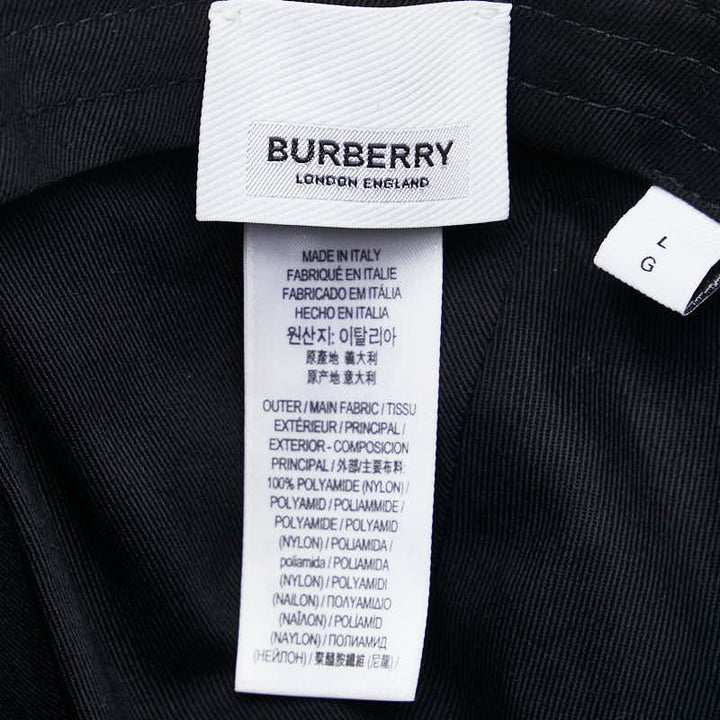 Burberry Nylon Logo Cap Black in Great Condition