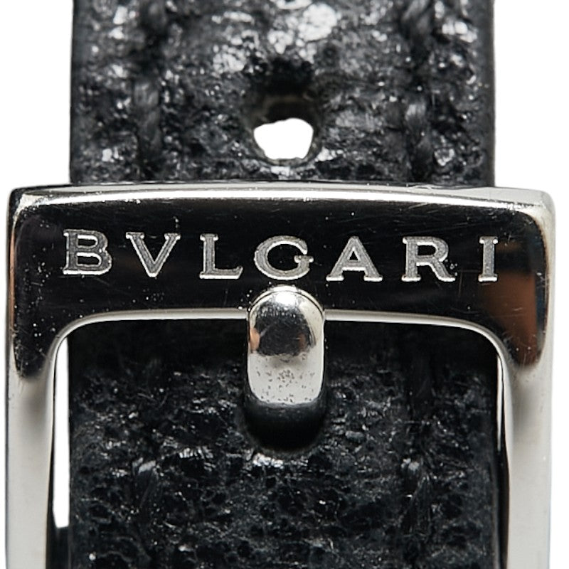 Bvlgari BB23SL Quartz Watch Stainless Steel Leather in Very Good Condition