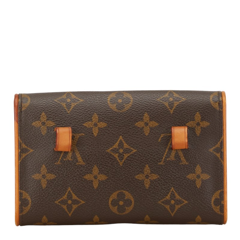 Louis Vuitton Monogram Pochette Florentine Waist Bag M51855 Brown PVC Leather in Very Good Condition