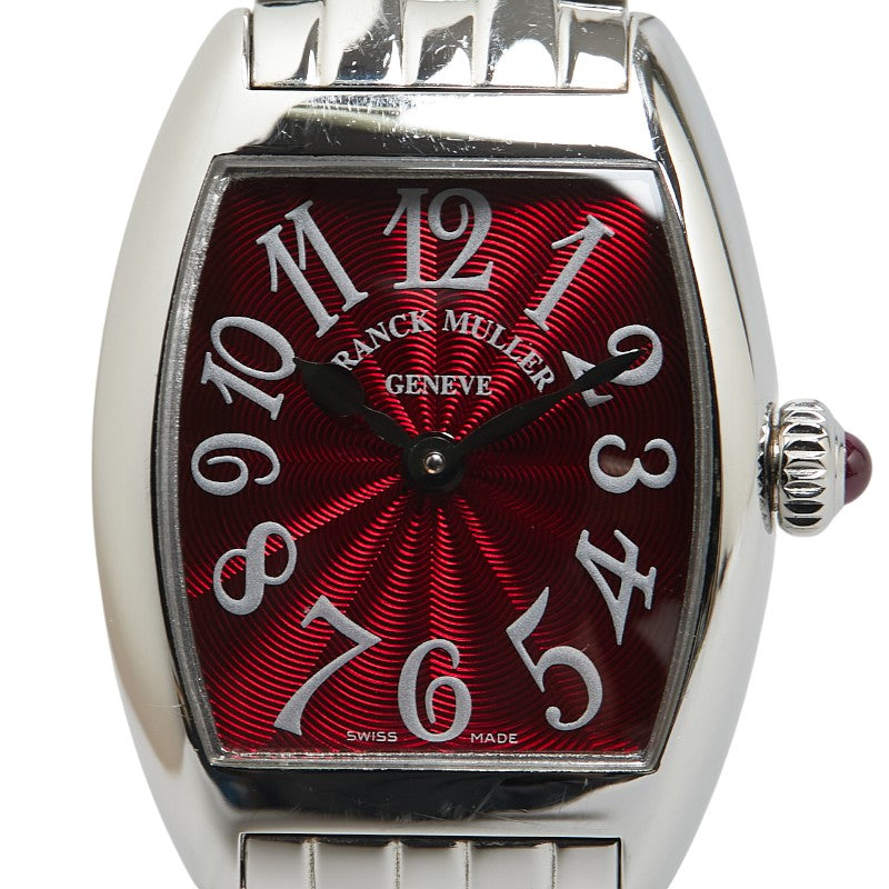 Franck Muller Tonneau Curvex Intermedia Quartz Watch 2251QZSS Stainless Steel in Very Good Condition