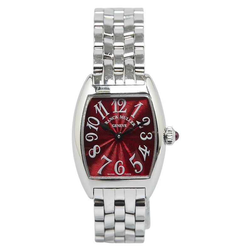 Franck Muller Tonneau Curvex Intermedia Quartz Watch 2251QZSS Stainless Steel in Very Good Condition