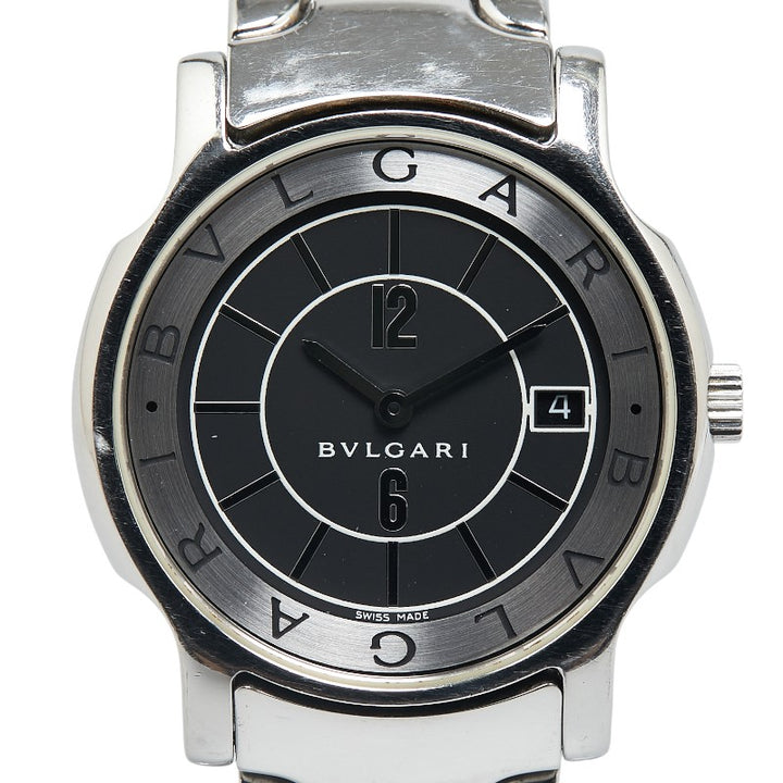 Bvlgari Solo Tempo Quartz Watch ST35S Stainless Steel