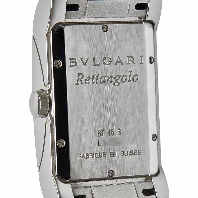 Bvlgari Rettangolo Automatic Stainless Steel Watch RT45S