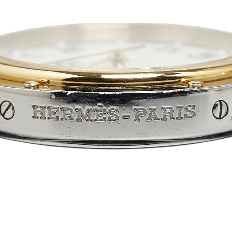 Hermes Clipper Classic Quartz Watch Stainless Steel