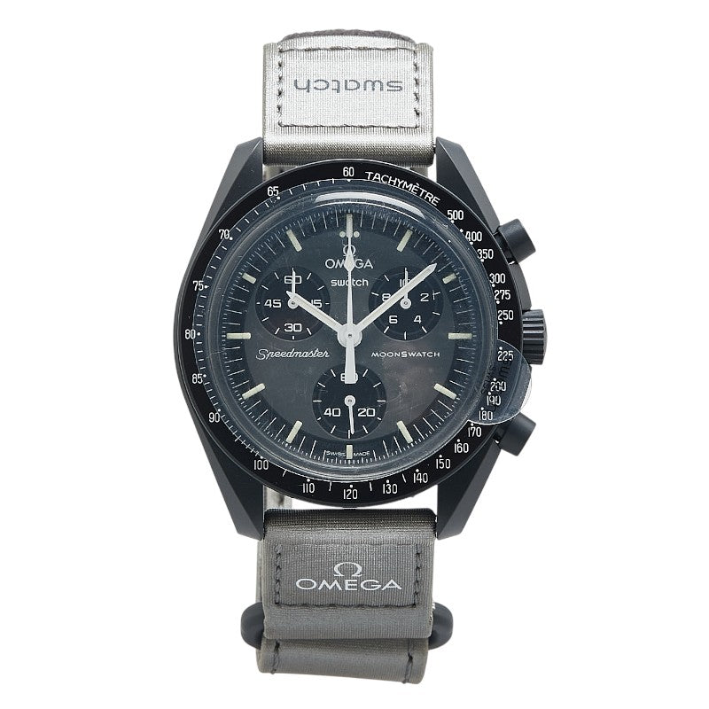 Swatch Speedmaster Moonwatch Mission to Mercury Quartz Watch SO33A100