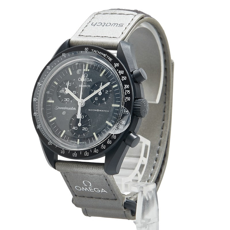 Swatch Speedmaster Moonwatch Mission to Mercury Quartz Watch SO33A100