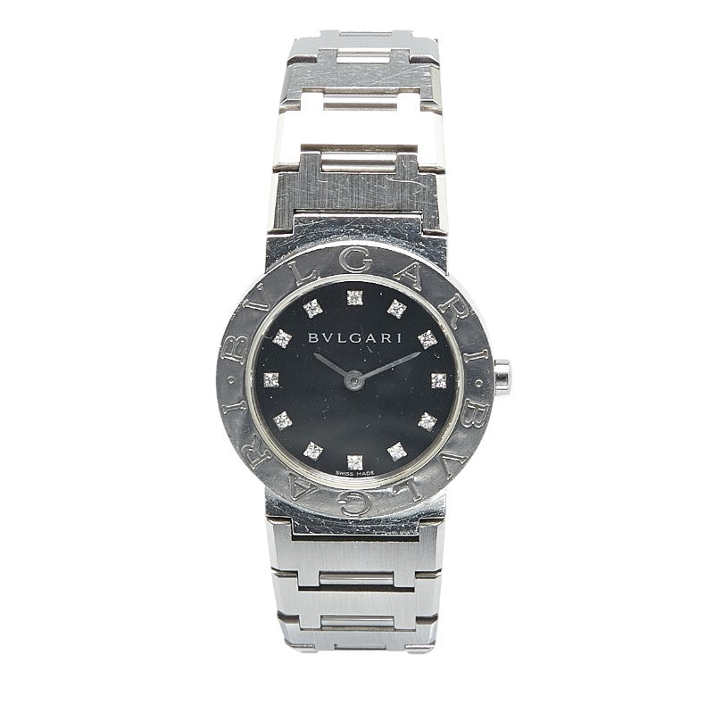 Bvlgari BB26SS Diamond Quartz Watch Stainless Steel