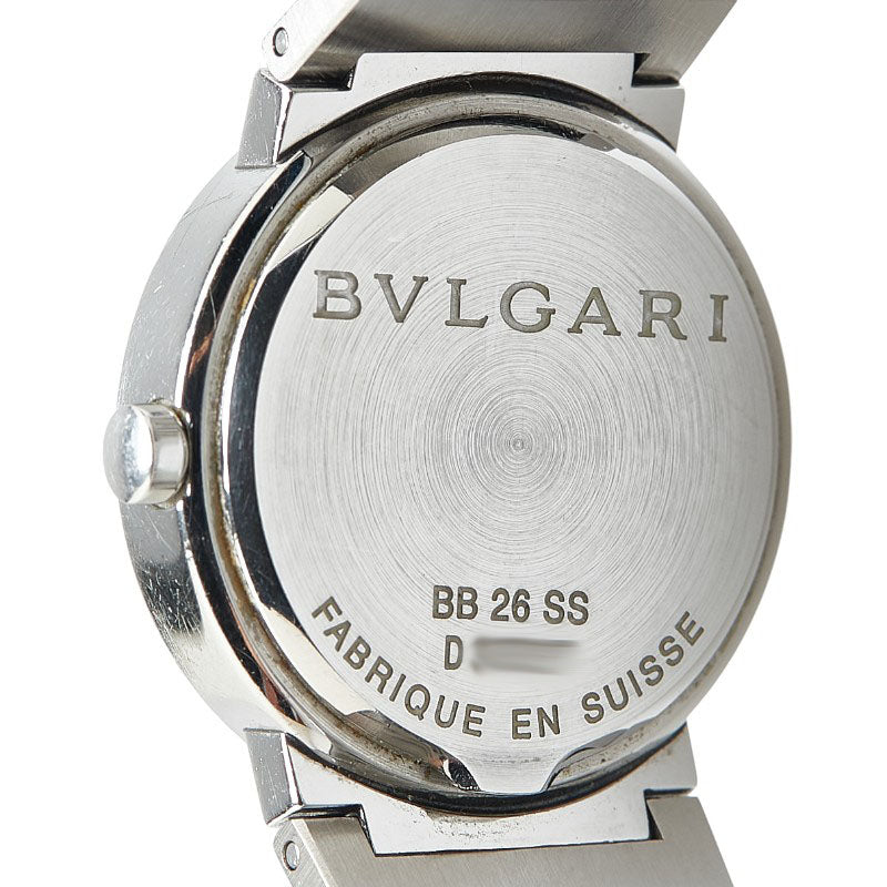 Bvlgari BB26SS Diamond Quartz Watch Stainless Steel