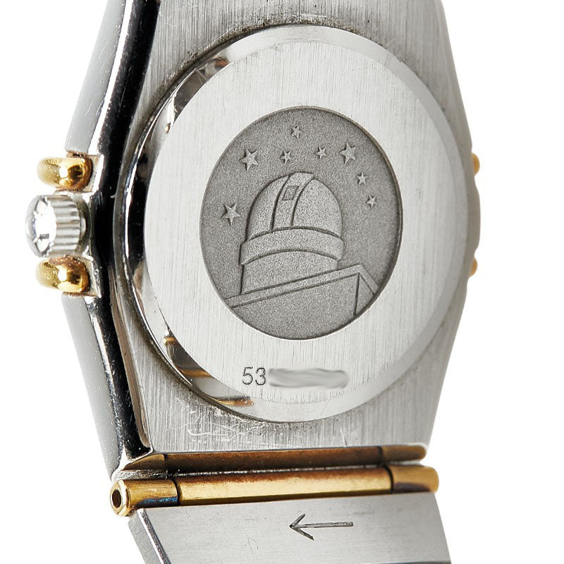 Omega Constellation Mini Quartz Watch Gold Dial