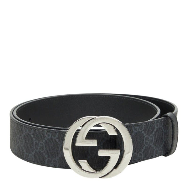 Gucci Interlocking G GG Supreme PVC Leather Belt