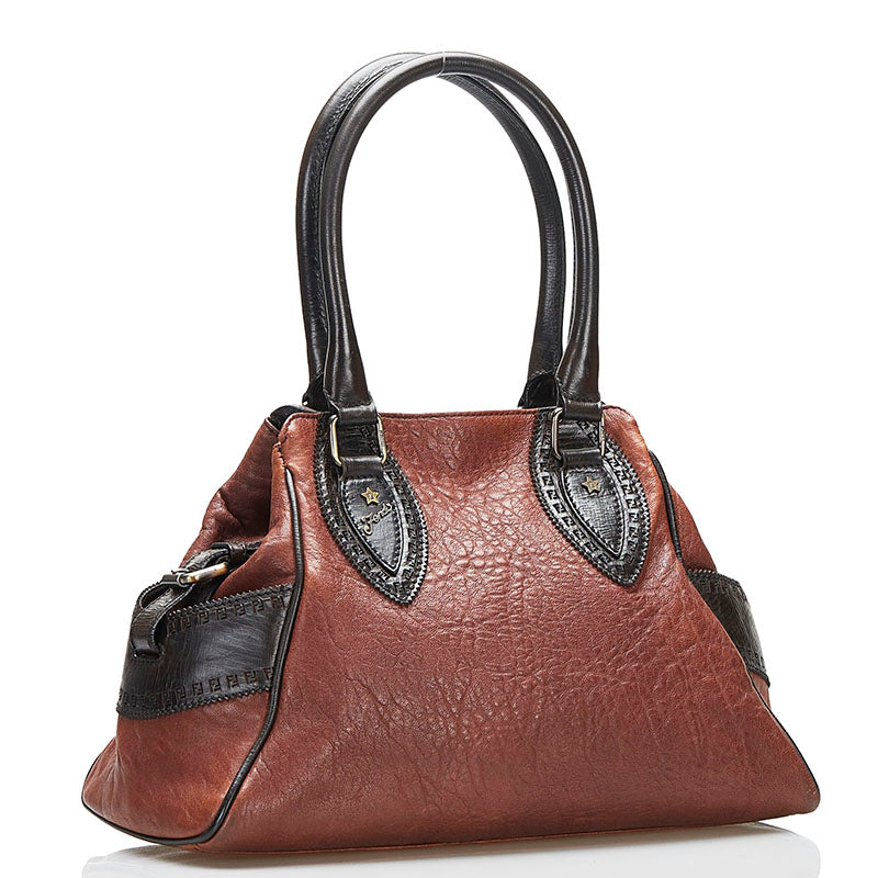 Fendi Etniko Leather Handbag Leather Handbag 8BN157 in Good condition