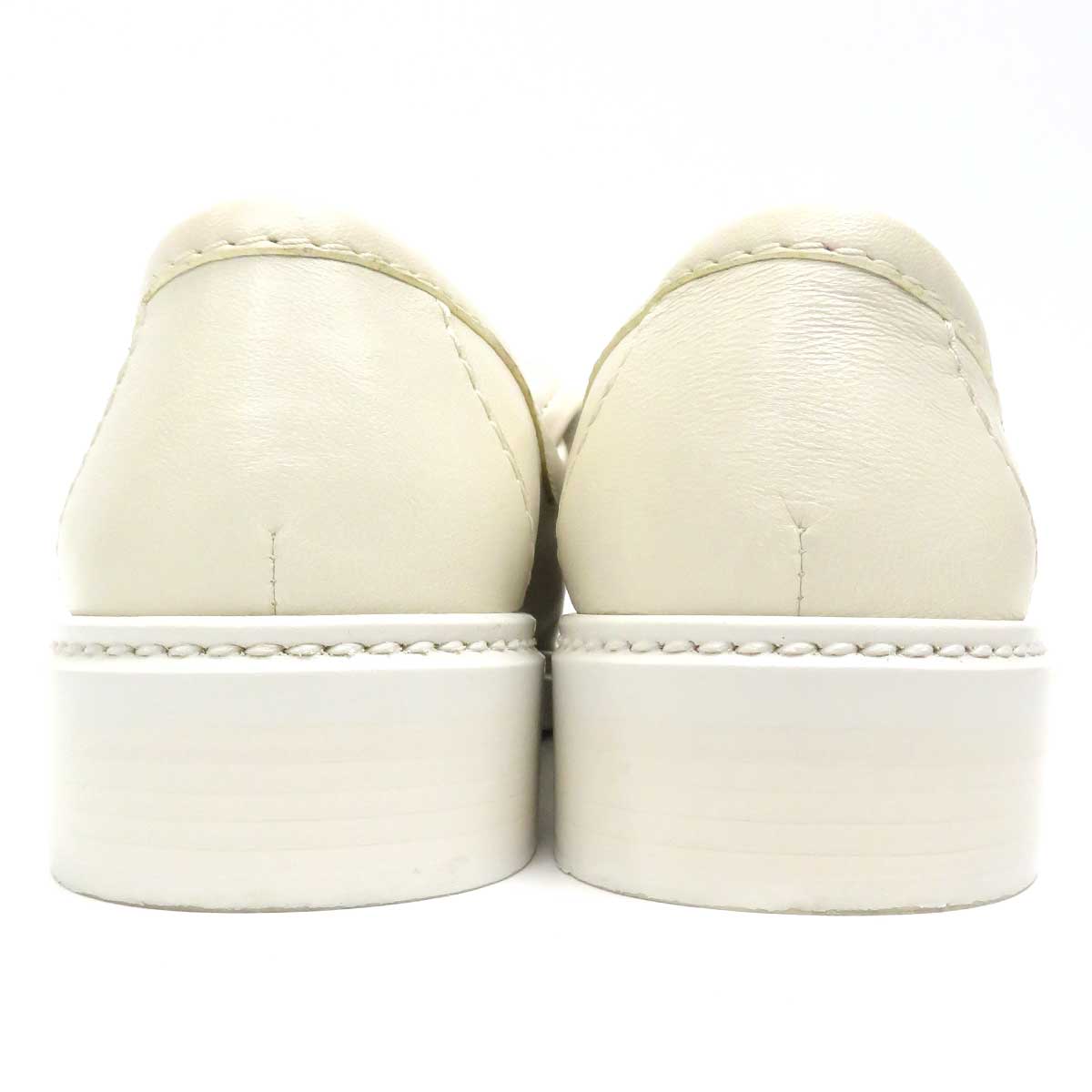 Chanel Ivory Loafers G36646